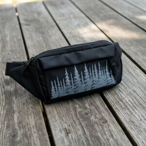 Unisex Black Active Waist Fanny Pack | Waist Bag | Adventure Crossbody